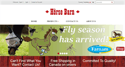 Desktop Screenshot of horsebarncanada.com