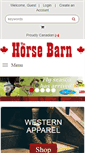 Mobile Screenshot of horsebarncanada.com