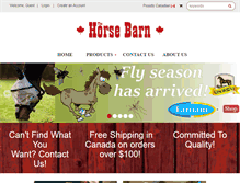 Tablet Screenshot of horsebarncanada.com
